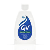 QV Gentle Wash 250ml, bouteille prête à l’emploi et hydratante.