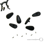 QYAJS kit réparation lunettes noir, ensemble complet pour remplacement pratique.