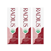 RADIUS dentifrice clou-cardamome en bouteille 3onces, saveur naturelle et fraîcheur durable