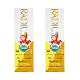 RADIUS dentifrice enfant coco-banane, tube fermé, soin délicat des gencives