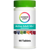 Rainbow Light Active Adult 50+ en bouteille, soutien à l'énergie et vitalité quotidienne.