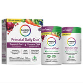 Rainbow Light Prenatal DHA capsules en boîte, soutien prénatal pratique.