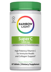 Rainbow Light Vitamine C 1000 mg — bouteille prête à l'emploi pour soutien immunitaire potentiel