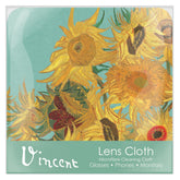 RainCaper chiffon microfibre pour lunettes, Tournesols Van Gogh, nettoyage sans traces ni rayures