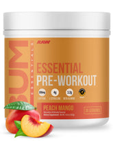RAW Essential Pre poudre Peach Mango pour énergie pendant l'entraînement