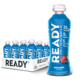 Ready Clear Protein Water, bouteille ouverte, récupération après l’effort.