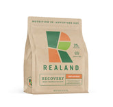 Realand Recovery Protéine de petit-lait isolée sur bouteille, récupération musculaire pratique après l'effort.