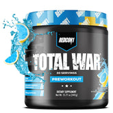 REDCON1 Total War Pre Workout, poudre Blue Lemonade pour énergie rapide pendant l'entraînement.