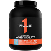 Rule 1 Proteins R1 Whey Isolate — bouteille prête pour une collation protéinée après entraînement.