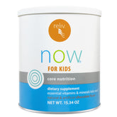 RELIV Now pour Enfants Chocolat — bouteille et doseur, préparation rapide.