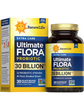Renew Life Probiotique digestif Extra Care bouteille de 30 milliards CFU pour l'intestin