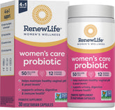 Renew Life Probiotiques Femmes – 50 milliards, cultures vivantes, soutien digestif et vaginal.