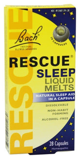 RESCUE BACH Sommeil: bouteille illustrant la détente nocturne