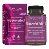 Reserveage Beauty Resveratrol, bouteille élégante, soutien antioxydant quotidien
