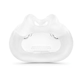 Coussin AirFit F30i de ResMed, design compact pour un confort discret et une meilleure étanchéité.