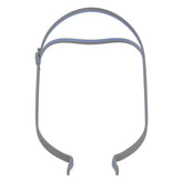 ResMed AirFit P10 harnais bleu avec attache, ajustement rapide pour un confort nocturne.