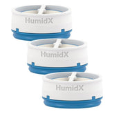 Emballage élégant du HUMIDX 3Pack Standard prêt au voyage.
