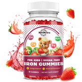Gommes ReviNutra pour enfant – saveur fraise, soutien nutritionnel ludique.