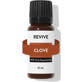 Huile REVIVEEO Clou de girofle, flacon pur, idéale pour diffusion et massage.