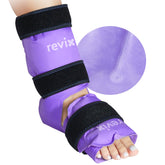 REVIX bande-glace-cheville-portée : application sans serviette et confort immédiat.