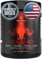 Violence Pre Workout de Revolution Science, énergie soutenue pour une séance intense