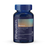 Rheuskin Motion bouteille close-up montrant la formulation 4-en-1 pour les articulations.