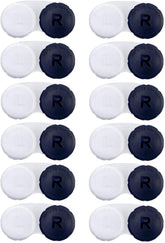 RHUI lot de 12 étuis lentilles noirs, rangement pratique et sûr au quotidien.