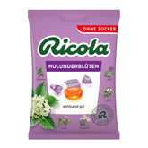 Ricola Fleurs de Sureau, sachet 75 g, goût floral et douceur.