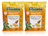 Les pastilles Ricola miel et herbes, idéal pour apaiser la gorge.