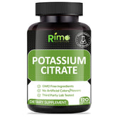 Rimo Nutrition Potassium Citrate emballage — pratique pour un rangement facile