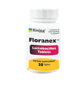 Rising Floranex tablettes probiotiques pour l'équilibre intestinal au quotidien.