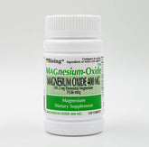 Rising Magnesium Oxide 400 mg — bouteille avec dosage clairement affiché