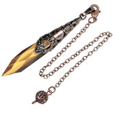 Rockcloud pendule œil de tigre pour divination et concentration.
