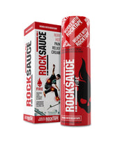 RockSauce Fire flacon-roll-on facile à transporter pour soulager les muscles.
