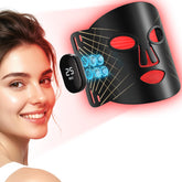 ROMISA Masque luminothérapie visage avec couverture LED pour soin à domicile