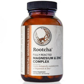 Rootcha magnésium-zinc, capsules, soutien potentiel à l'équilibre minéral.