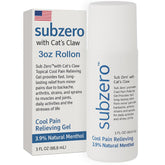 Roscoe Medical Sub Zero gel-roll-on bouteille 3 oz pour soulagement rapide