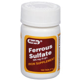 RUGBY LABORATORIES Ferrous Sulfate 325 mg – bouteille, soutien quotidien en fer