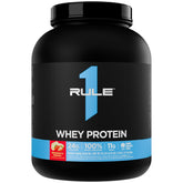 Rule 1 Protéine de lactosérum, pot 5 lb prêt pour vos shakes.