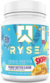 RYSE Loaded Protein – Gourde et saveur Skippy Beurre de cacahuète pour récupération.