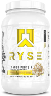 RYSE Loaded Protein en pot: dose quotidienne pratique et repas protéiné.