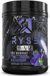 RYSE Godzilla X Noel Deyzel bouteille pré-entraînement bleu-framboise pour énergie rapide