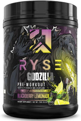 RYSE Godzilla Noel Deyzel, bouteille pré-workout prête pour l'énergie instantanée.