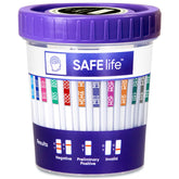 SAFE LIFE gobelet urine 13-panel pour tests simples à domicile ou en laboratoire.
