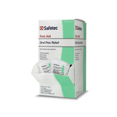 Safetec boîte 144 sachets 0,75 g pratique pour les douleurs buccales à domicile