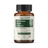Sage & Self Berberine Sugar Balance — bouteille visible, soutien potentiel à une routine végétale.