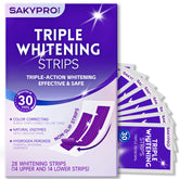 SAKYPRORAL Bandes violettes, blanchiement instantané et pratique.