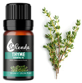 Salenda huile thym bouteille pure, diffusion naturelle et parfum herbacé.
