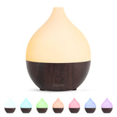 SALKING diffuseur huiles essentielles 100ml noir avec fini bois pour bureau et maison