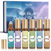 SALKING roll-on ensemble: six bouteilles portables pour aromathérapie nomade.